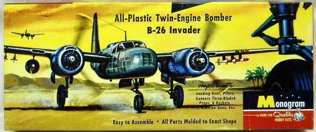 Monogram 1/67 B-26 Invader - Four Star Issue, PA6-98 plastic model kit